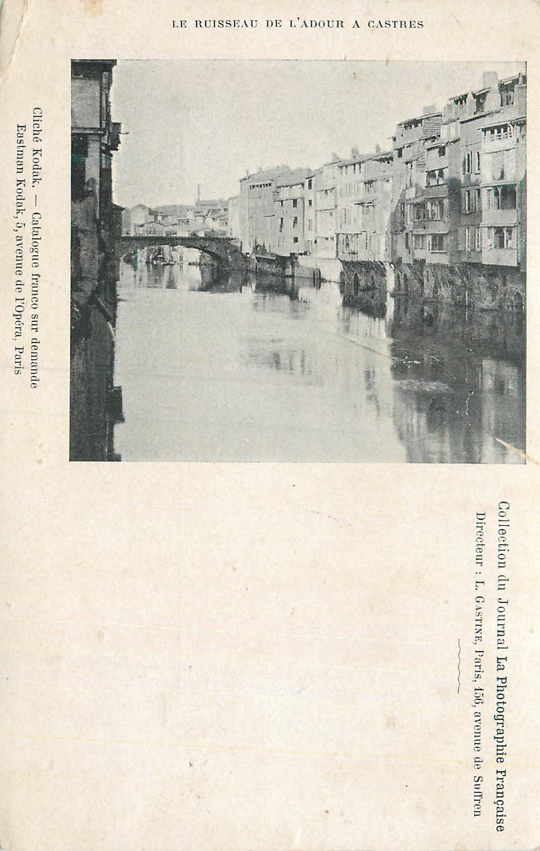 CPA Ruisseau de l'Adour a Castres Kodak