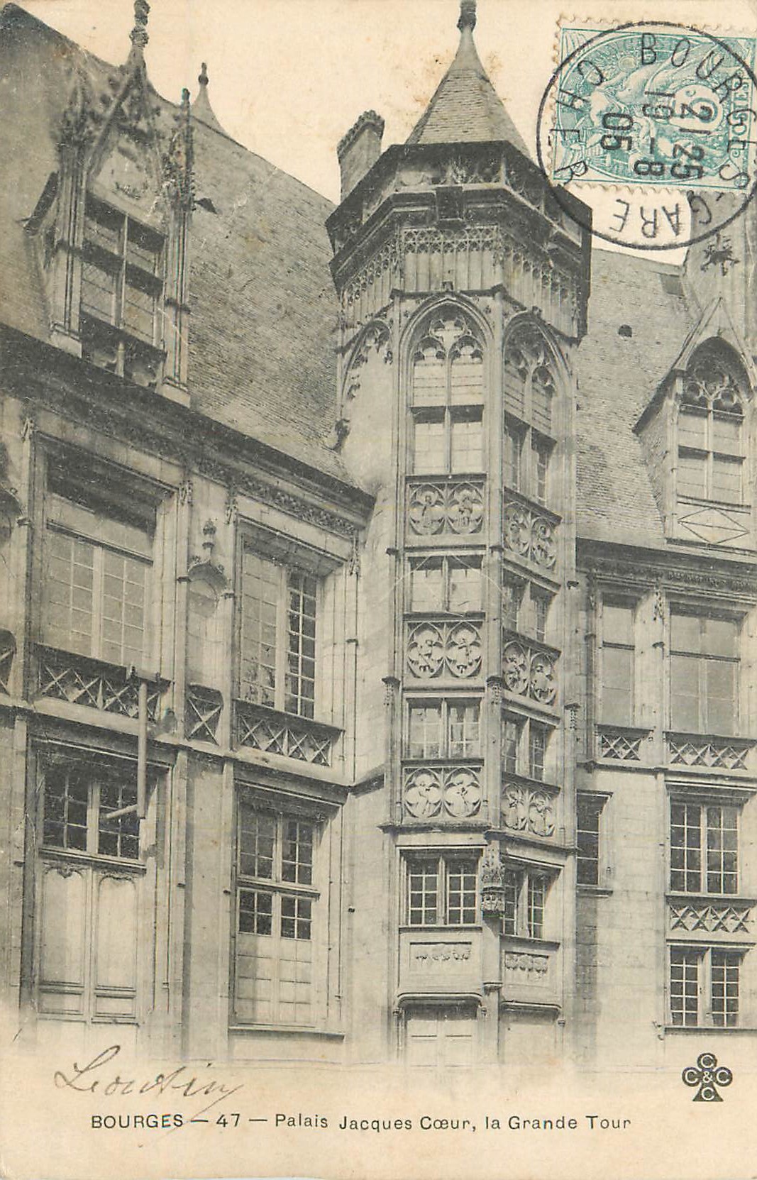 CPA Bourges Palais Jacques Coeur La Grande Tour