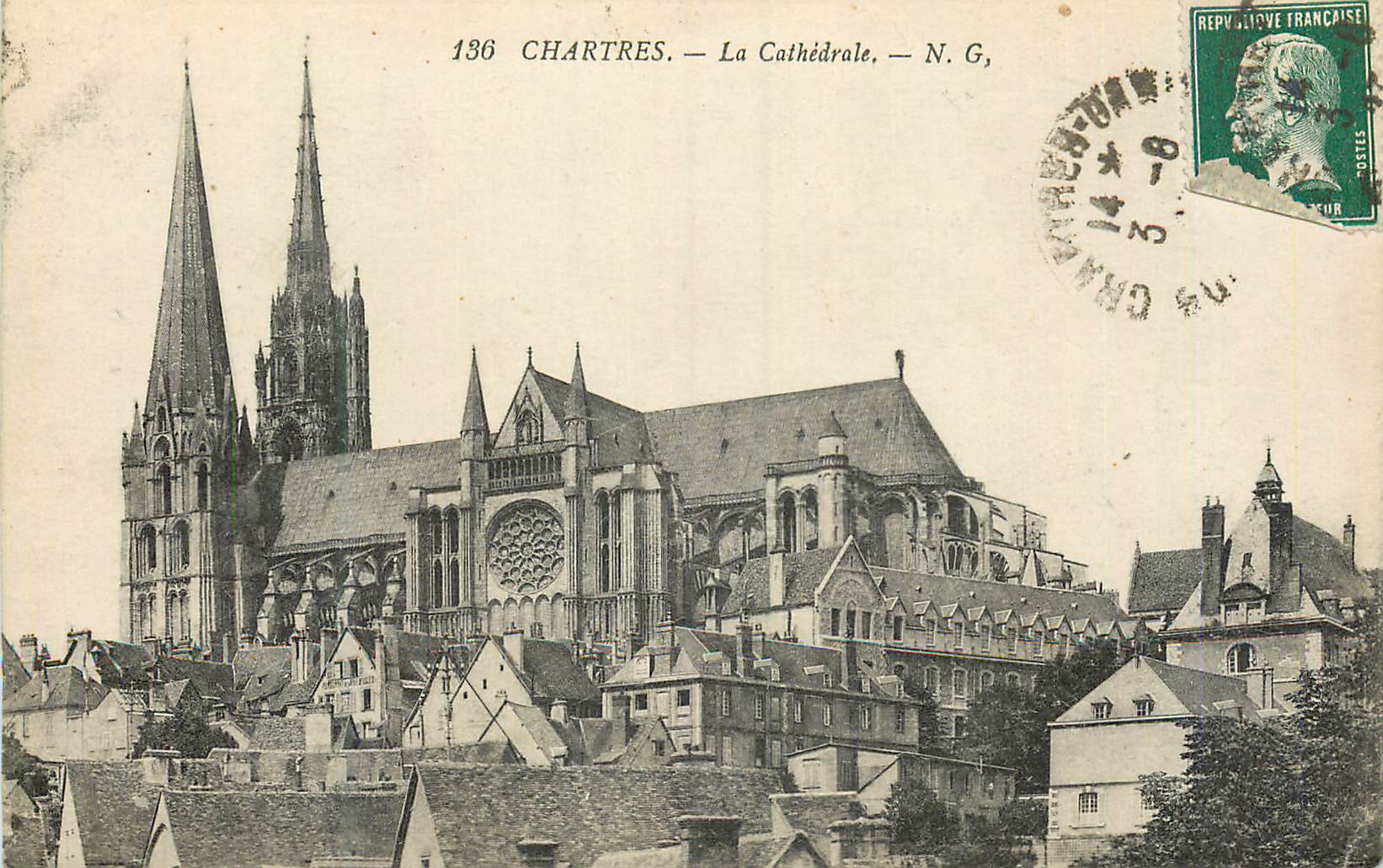 CPA Chartres La Cathedrale