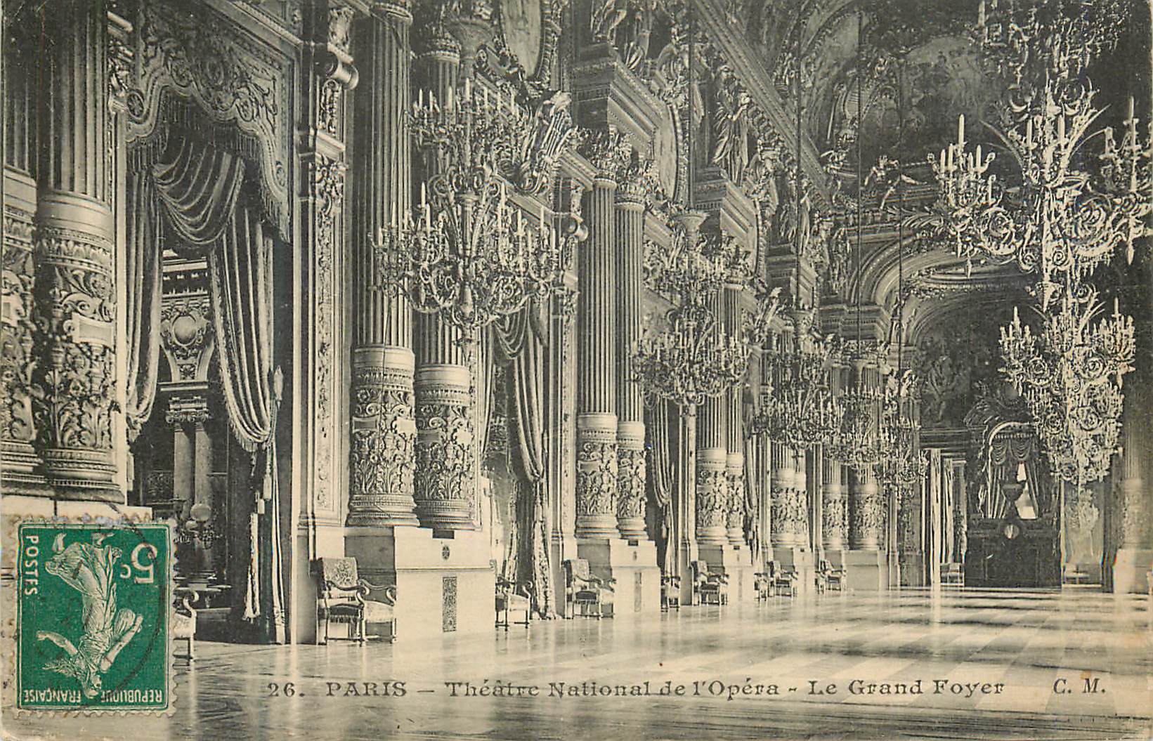 CPA Paris Theatre National de l'Opera Le Grand Foyer