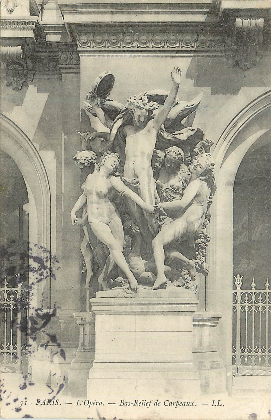 CPA Paris L'Opera Bas Relief de Carpeaux