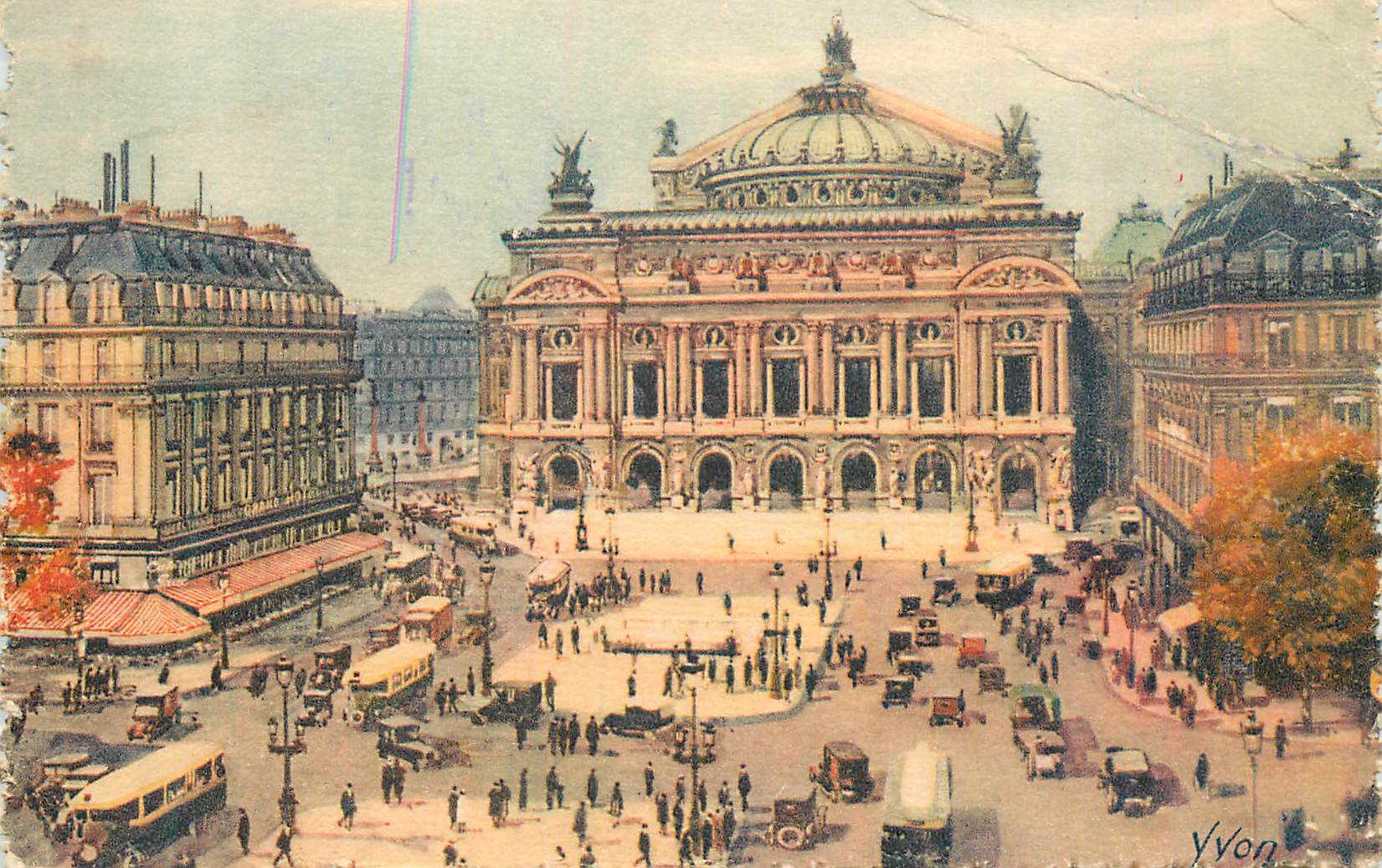 CPA Paris en Flanant Place de l'Opera