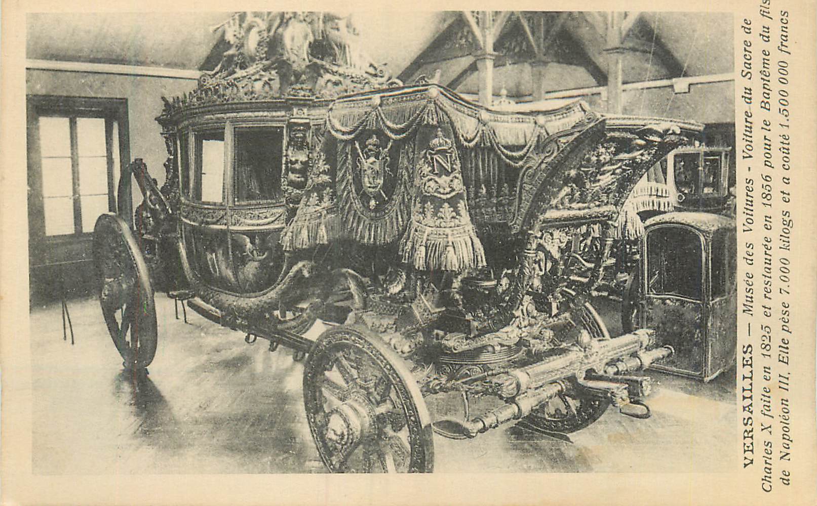 Voitures du Sacre de Napoléon III — Musée de Versailles — Voiture de Charles X