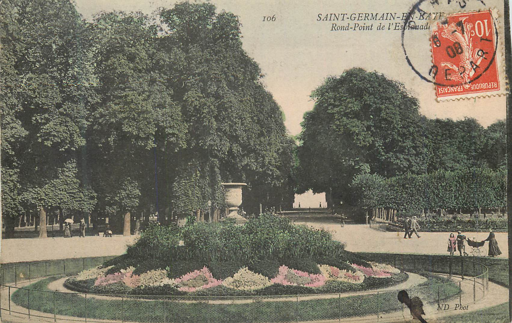 CPA Saint Germain en Laye Rond Point de l'Esplanade