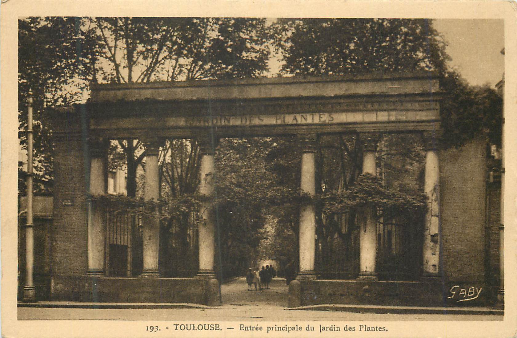 CPA Toulouse Entree Principale du Jardin des Plantes