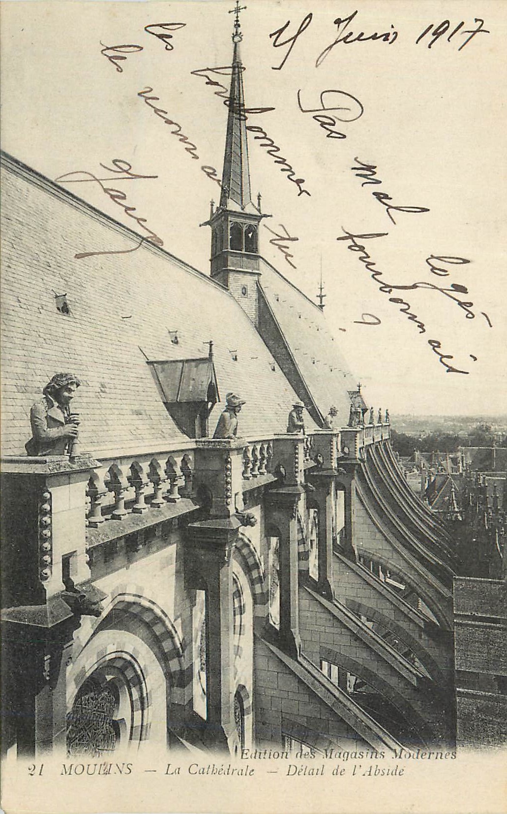 Moulin - La Cathédrale — Détail de l'Abside — Édition des Magasins Modernes