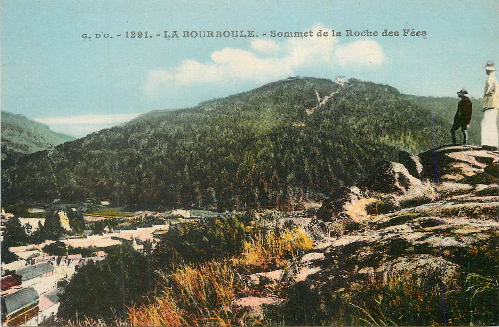 La Bourboule — Sommet de la Roche des Fées — g. D'O. — 1391