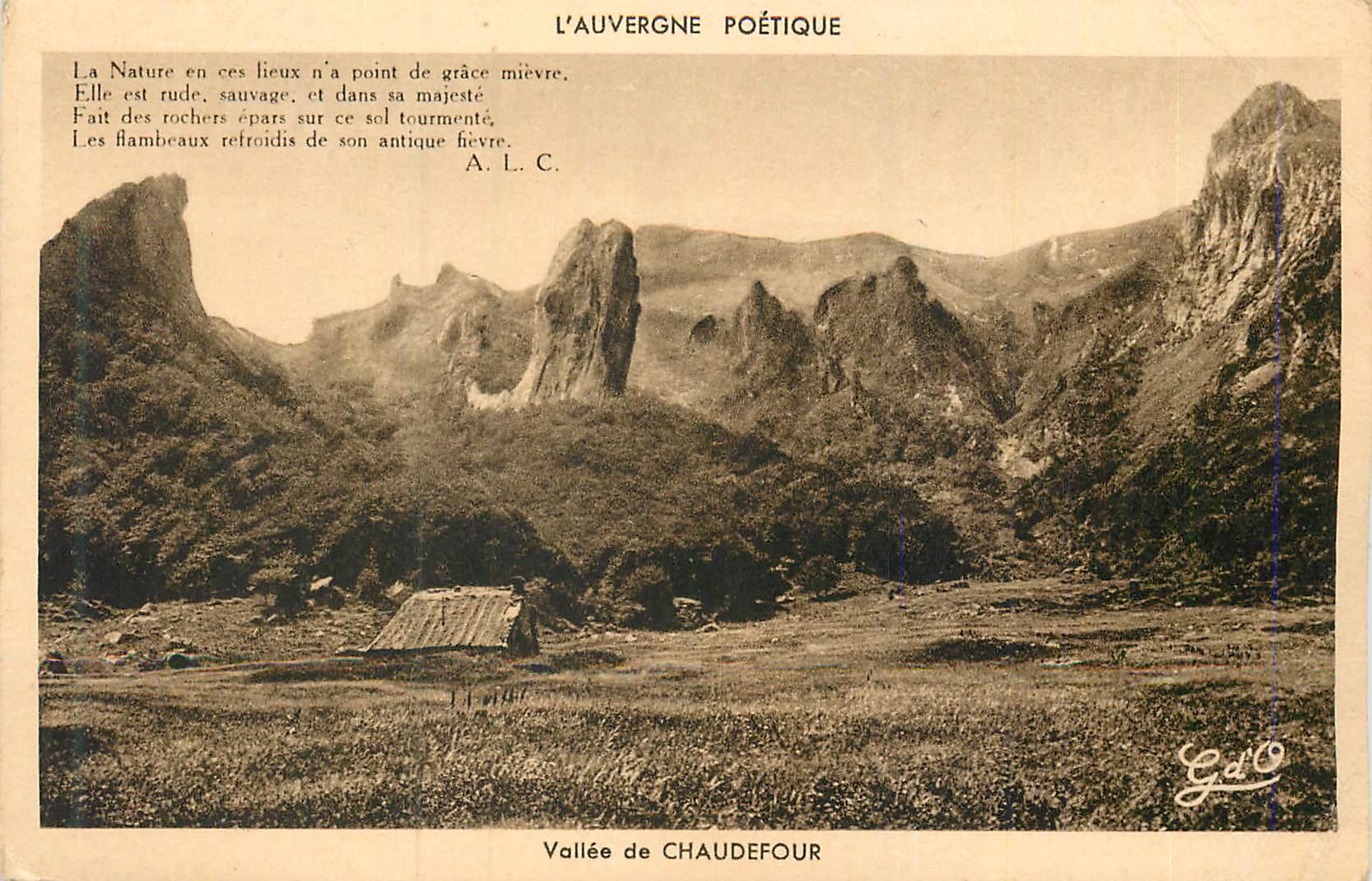 CPA Vallee de Chaudefour L'Auvergne Poetique