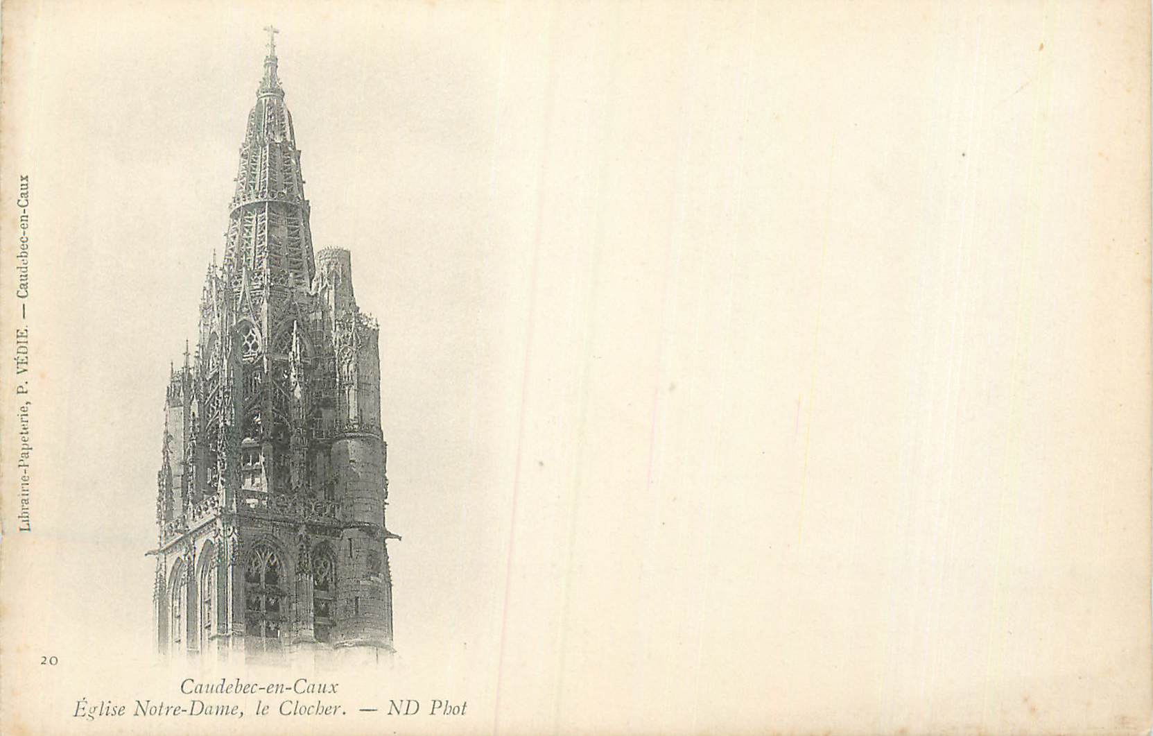 Église Notre-Dame, le clocher — Caudebec-en-Caux — P. VÉNIÉ Phot