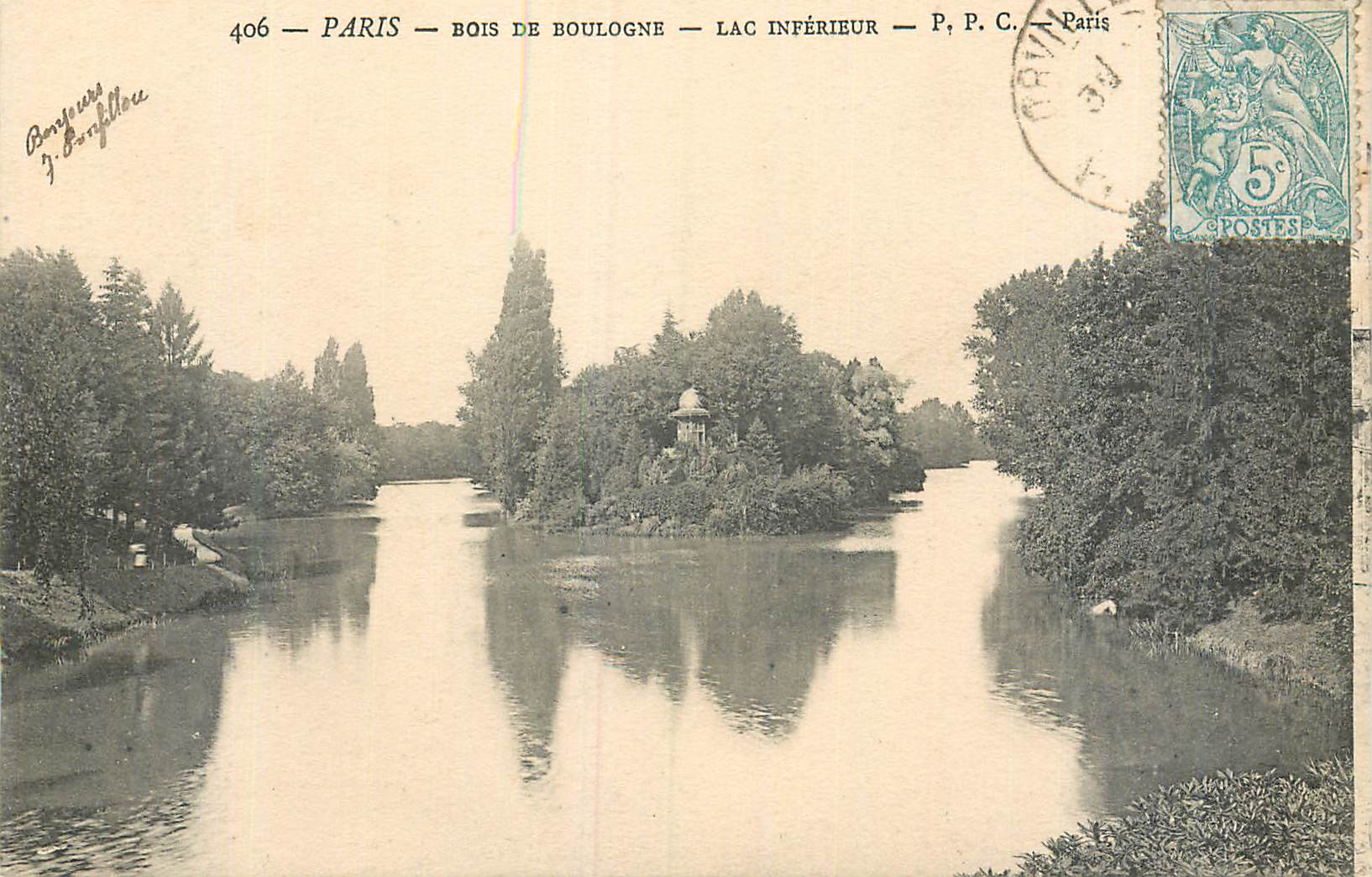 CPA Paris Bois de Boulogne Lac Inferieur