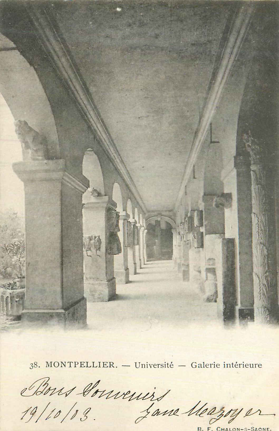 CPA Montpellier Universite Galerie Interieure