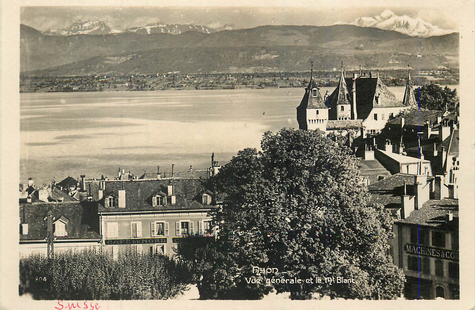 CPM Nyon Vue Generale et le Mt Blanc