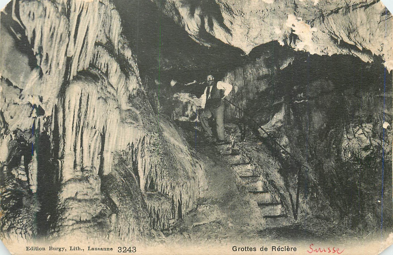 CPA Grottes de Reclere