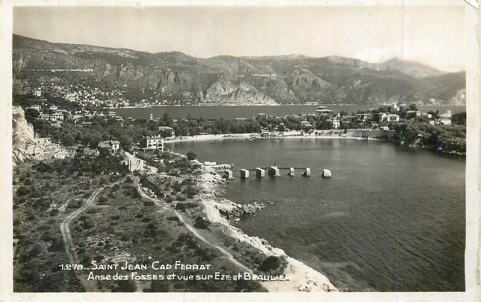 CPM Saint Jean Cap Ferrat Ansedes Fosses et vue sur Eze et Beaulie