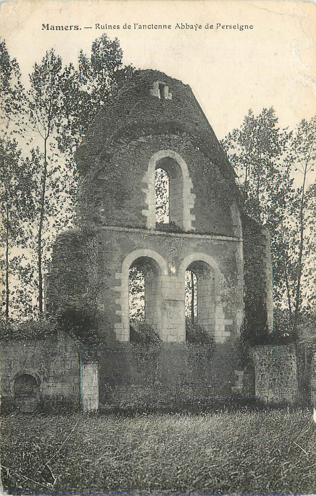 CPA Mamers Ruines de l'Ancienne Abbaye de Perseigne