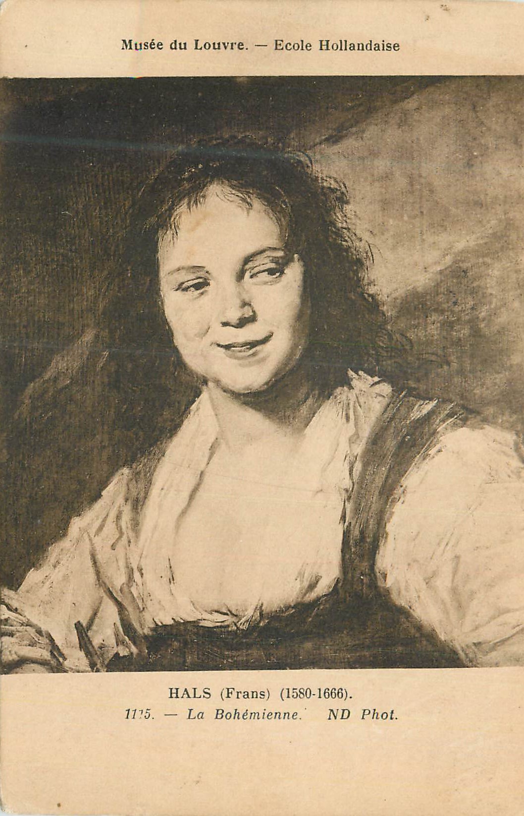 CPA Musee du Louvre Ecole Hollandaise Hals (Frans) La Bohemienne