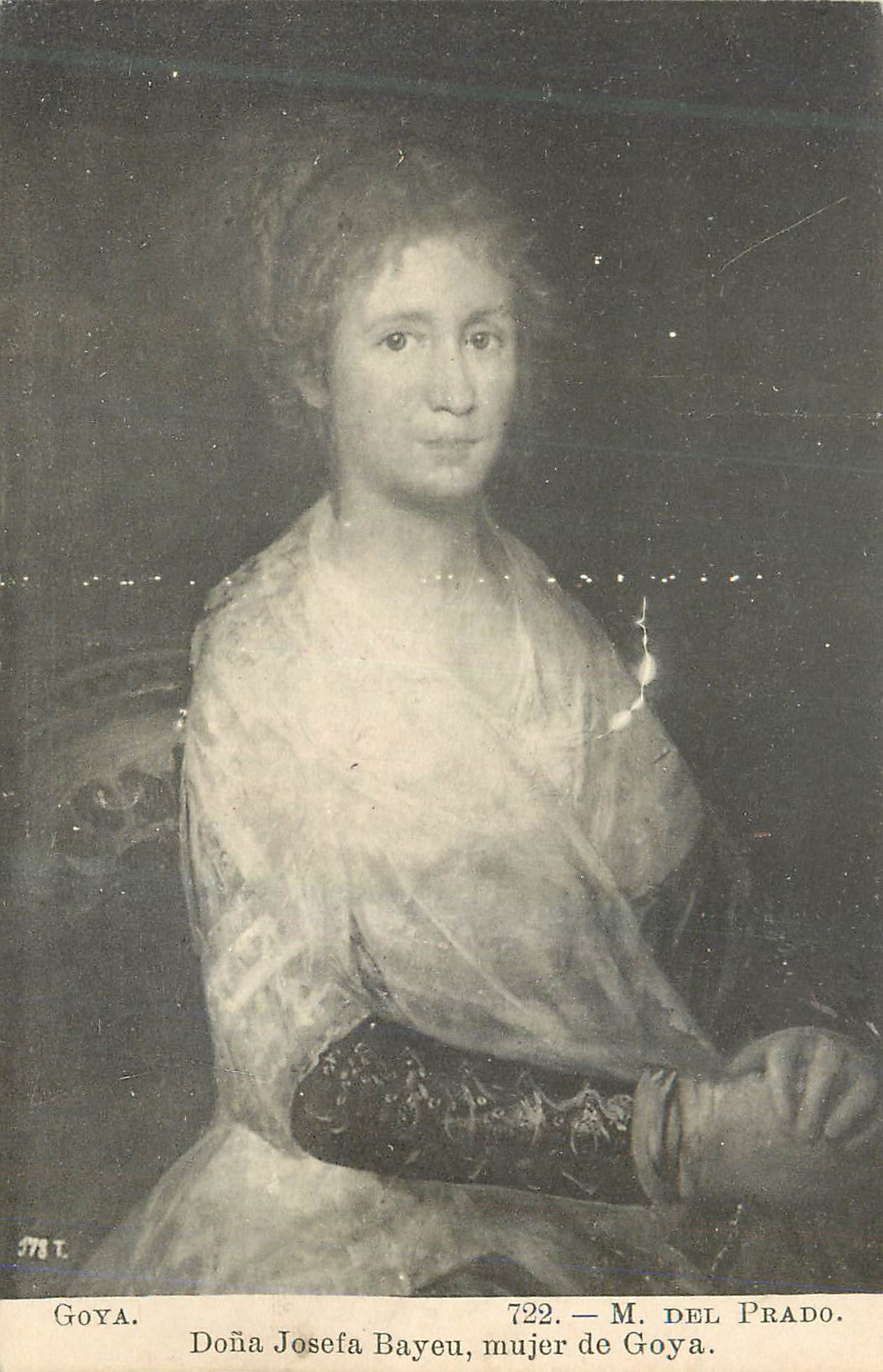 CPA Goya Dona Josefa Bayeu Mujer de Goya M del Prado