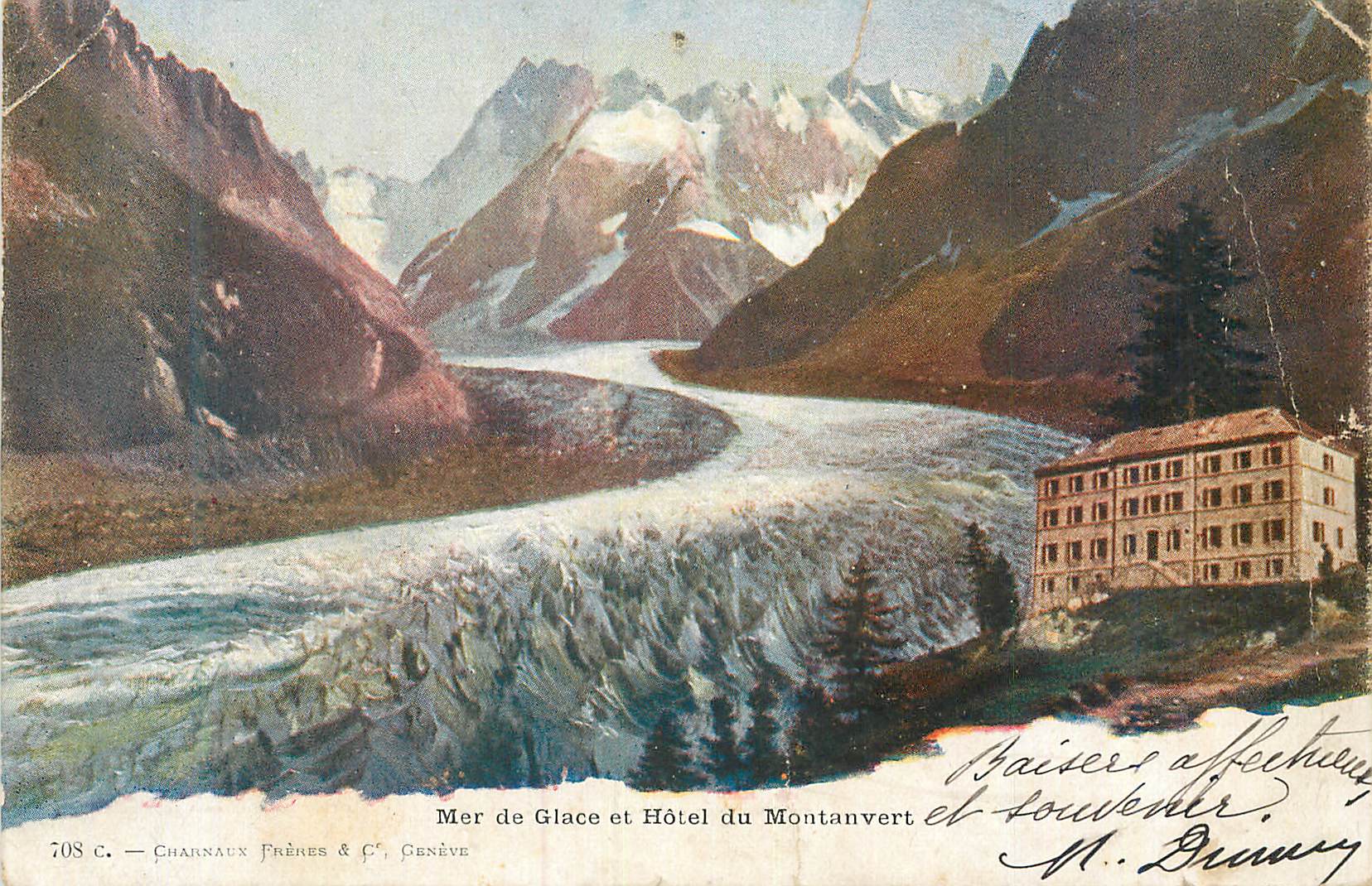 CPA Geneve Mer de Glace et Hotel du Montanvert