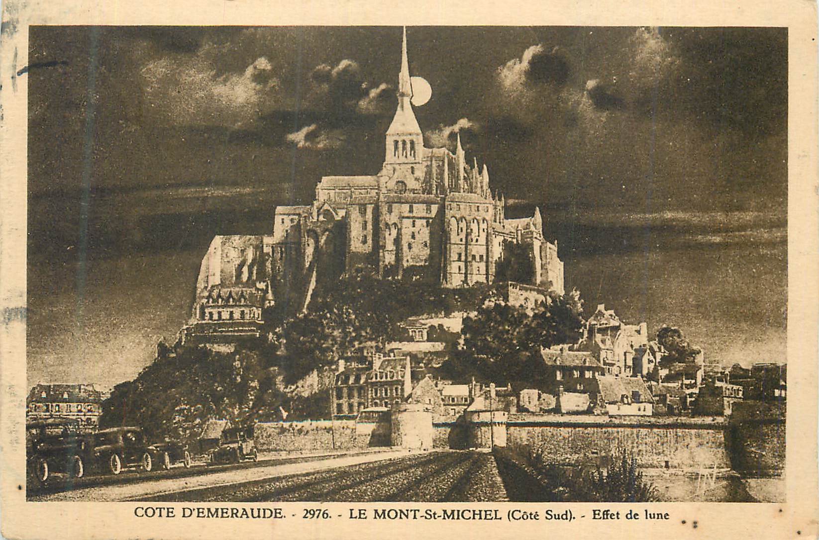 Mont-Saint-Michel (Côté Sud) — Effet de lune — Cote d'Émeraude, n°2976
