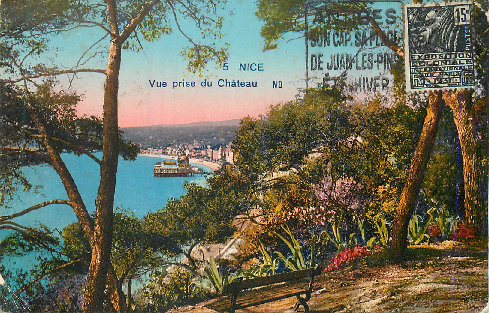 CPA Nice Vue prise du Chateau