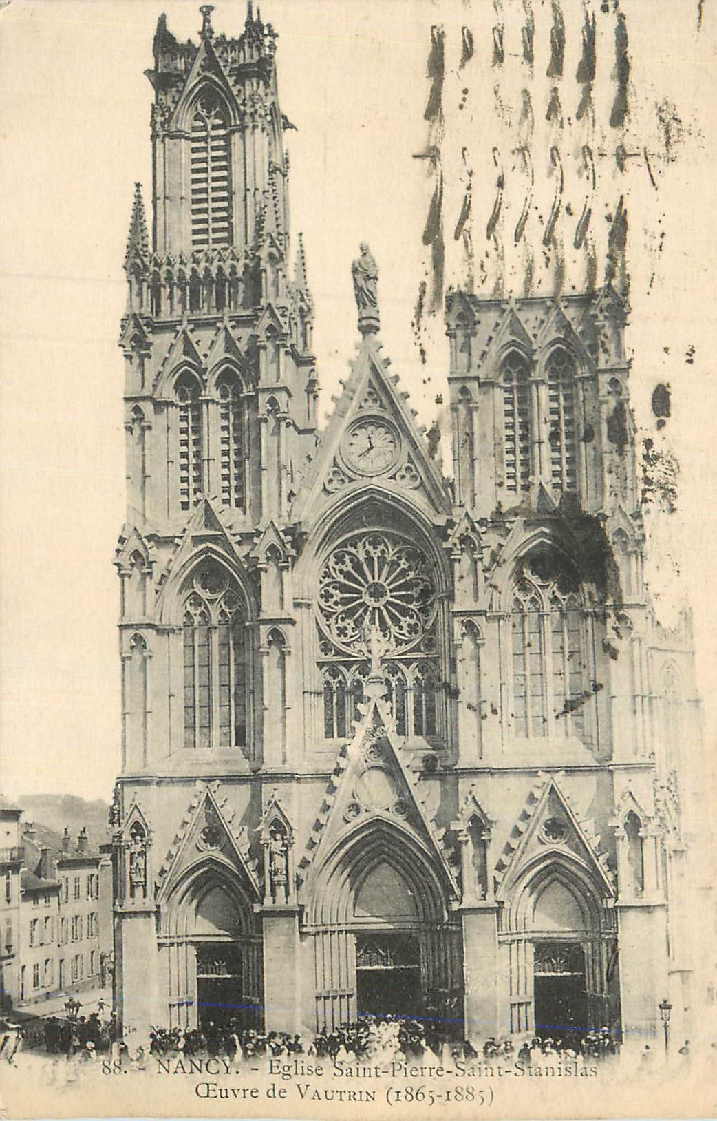 CPA Nancy Eglise Saint Pierre Saint Stanislas Oeuvre de Vautrin (1865 1885)