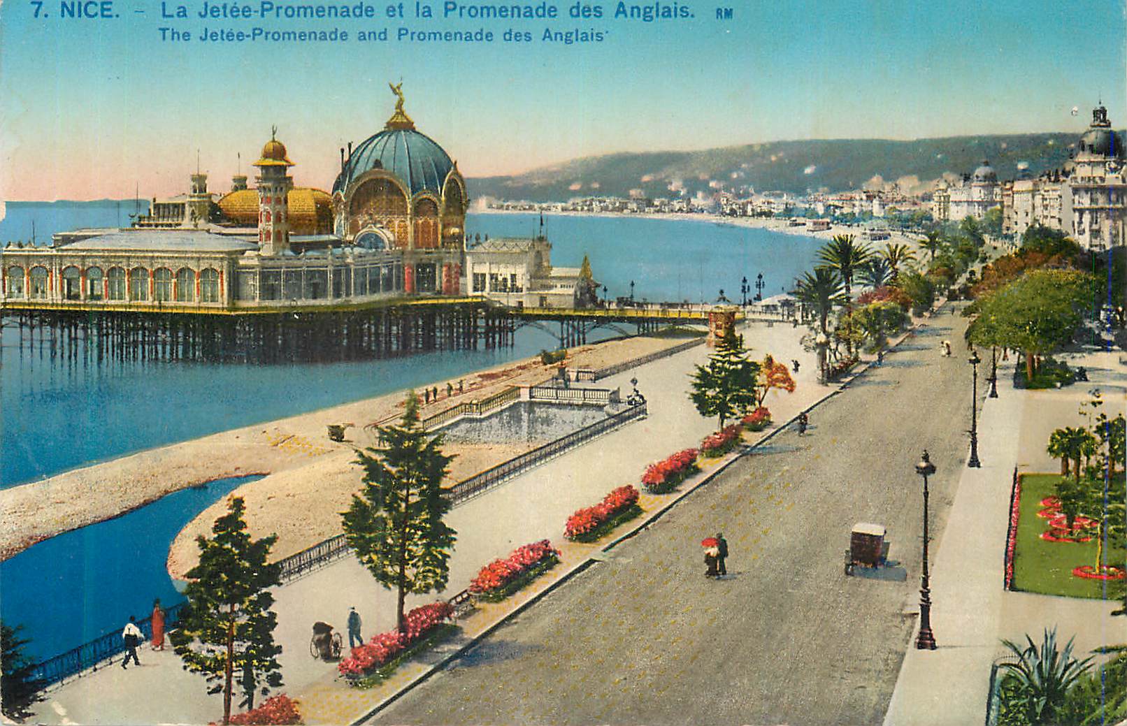 CPA Nice La Jetee Promenade et la Promenade des Anglais