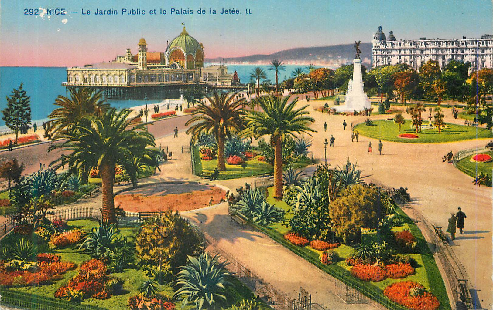 CPA Nice Le Jardin Public et le Palais de la Jetee