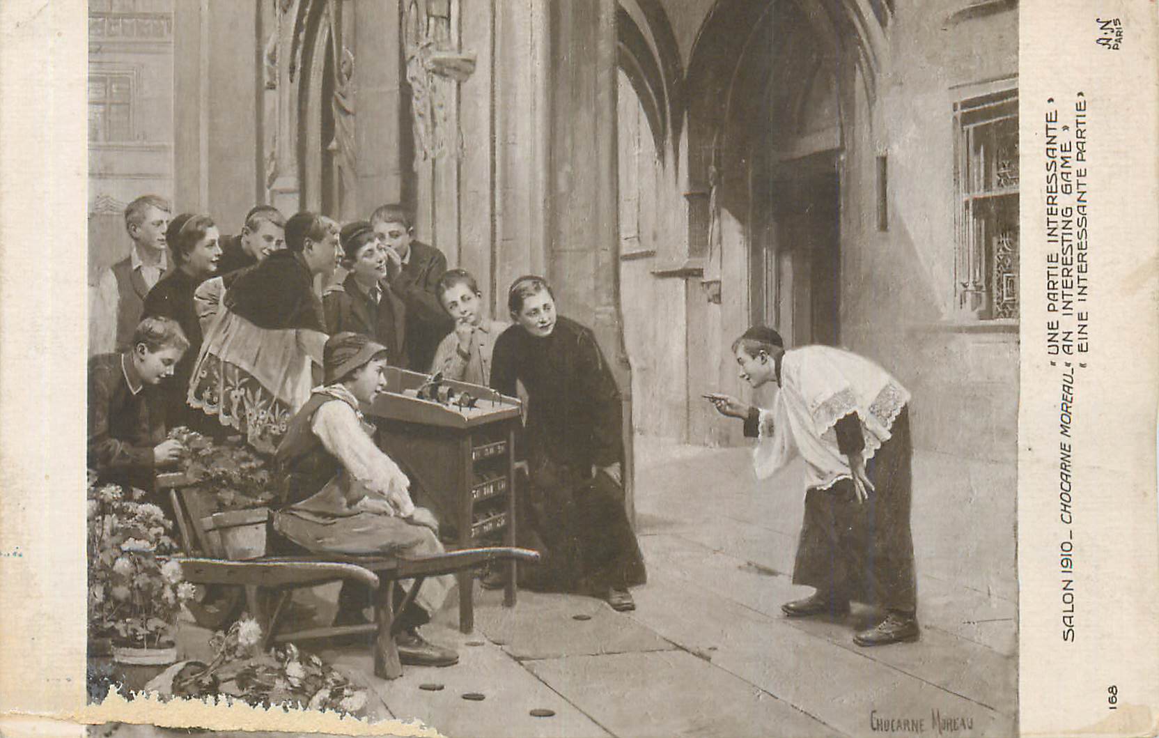 CPA Salon 1910 Chocarne Moreau Une Partie Interessante