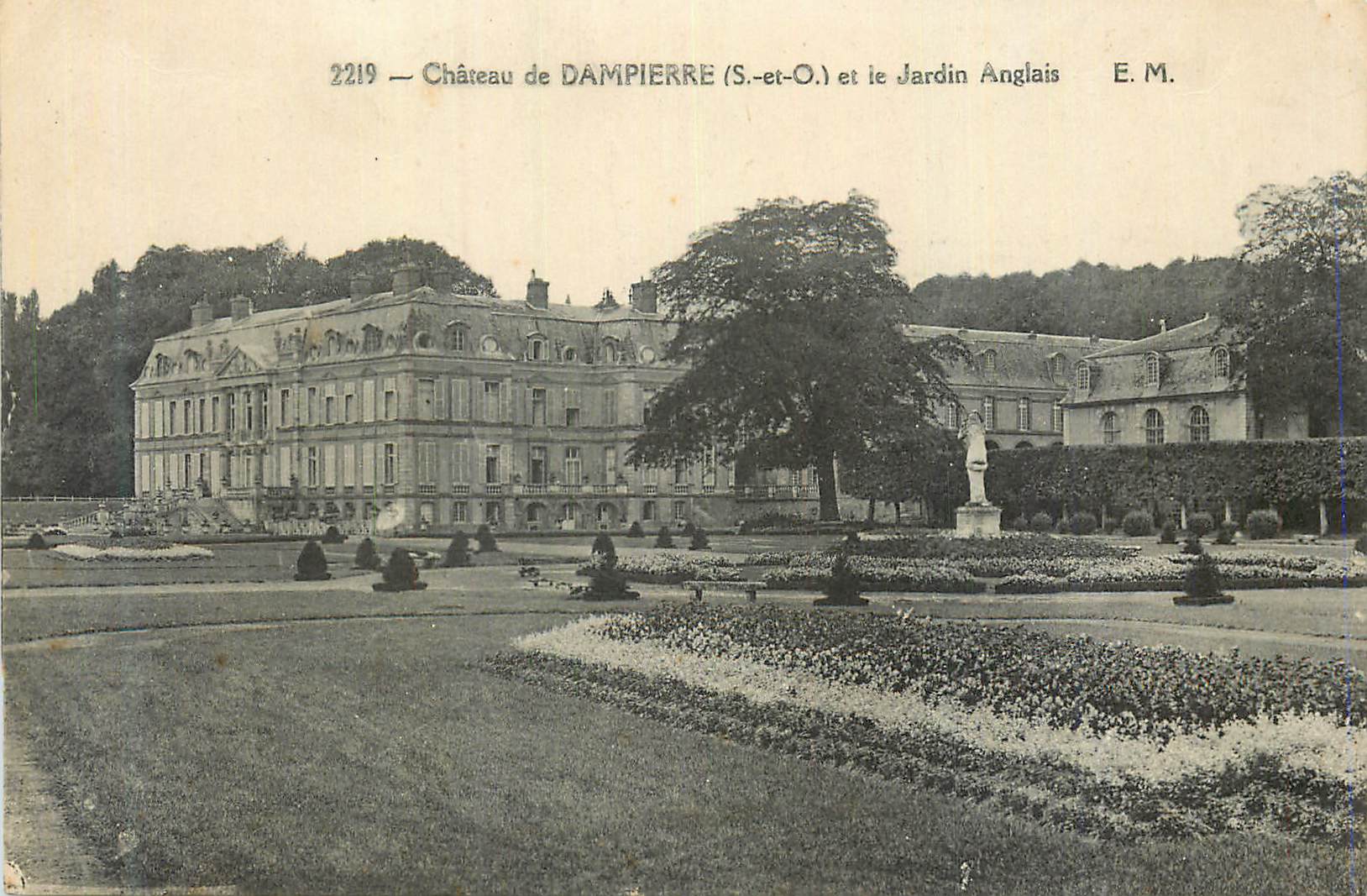 CPA Chateau de Dampierre (S et O) et le Jardin Anglais