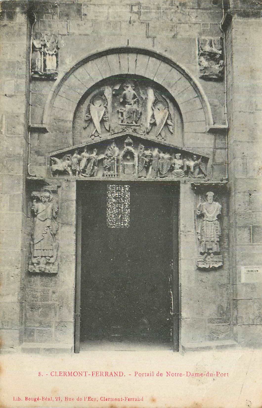 CPA Clermont Ferrand Portail de Notre Dame du Port