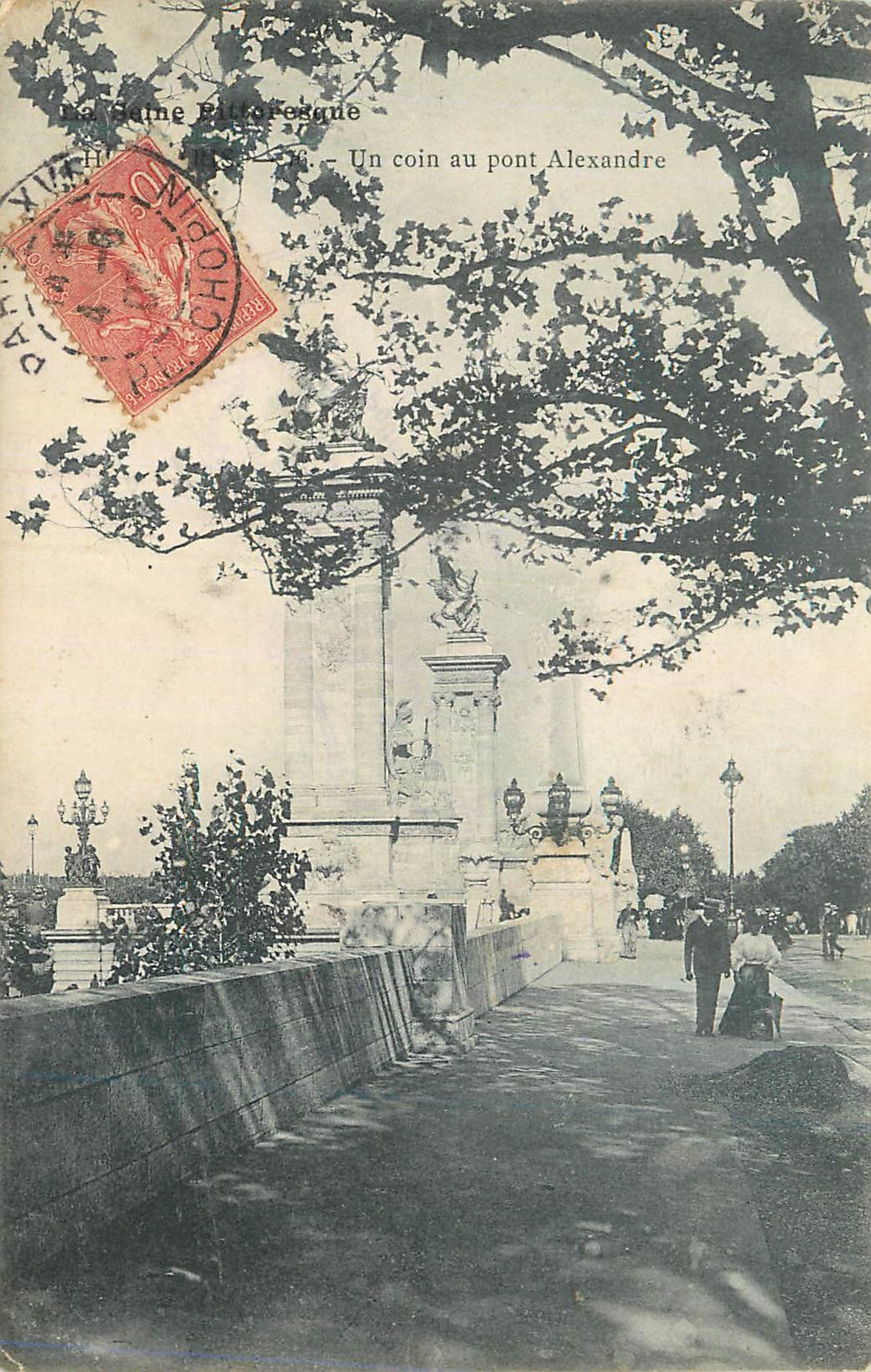 CPA Paris Un coin au pont Alexandre