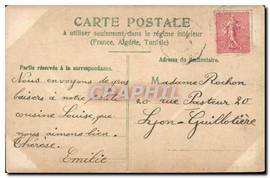 CPA Une visite inattendue Chien et poulet (dog) — Rückseite