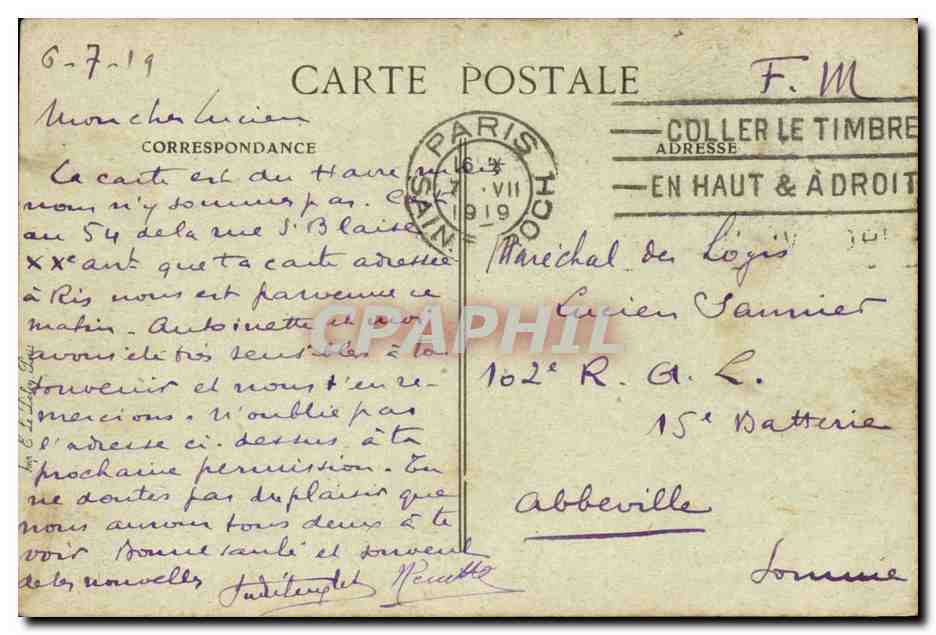Le Havre CPA Ensemble de la plage et du boulevard Albert 1er  — Rückseite