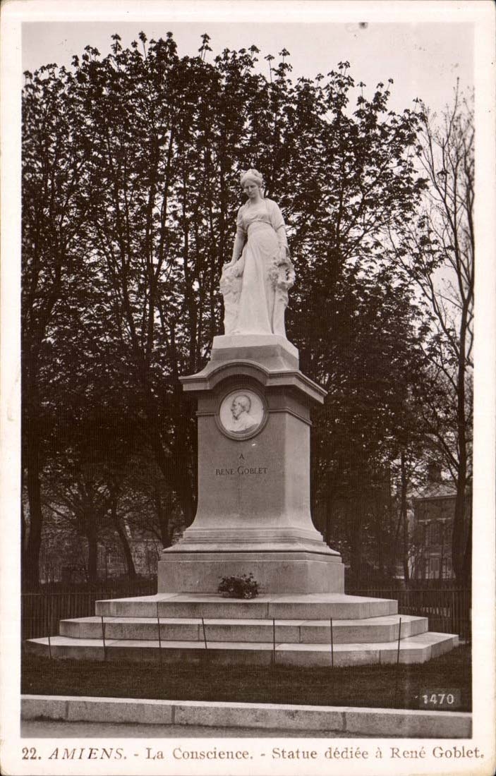 Amiens - La Conscience - Statue dédiée à René Goblet