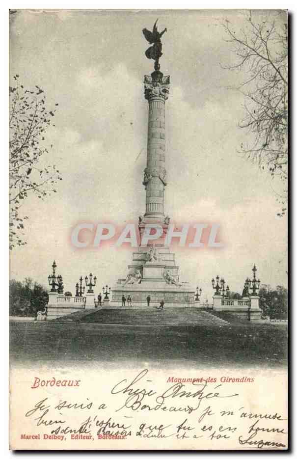 Bordeaux CPA Monument des Girondins