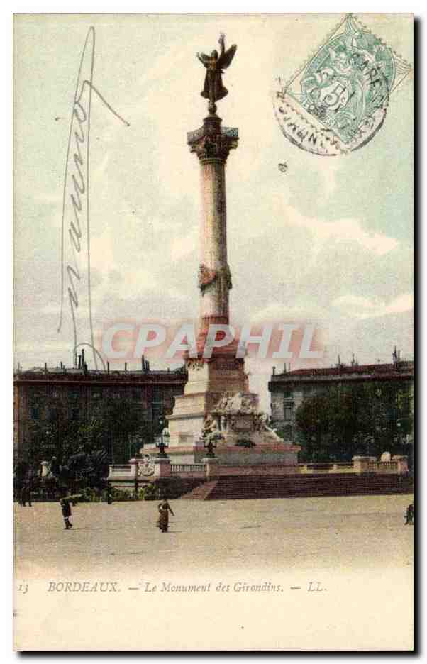 Bordeaux CPA Monument des Girondins
