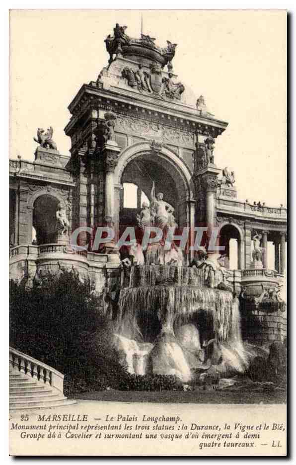 Marseille CPA le palais Longchamp Durance Vigne et le Ble