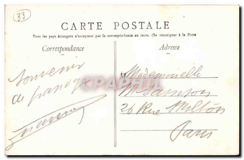Déaux - La Place et la Tour Pey-Berland — Verso