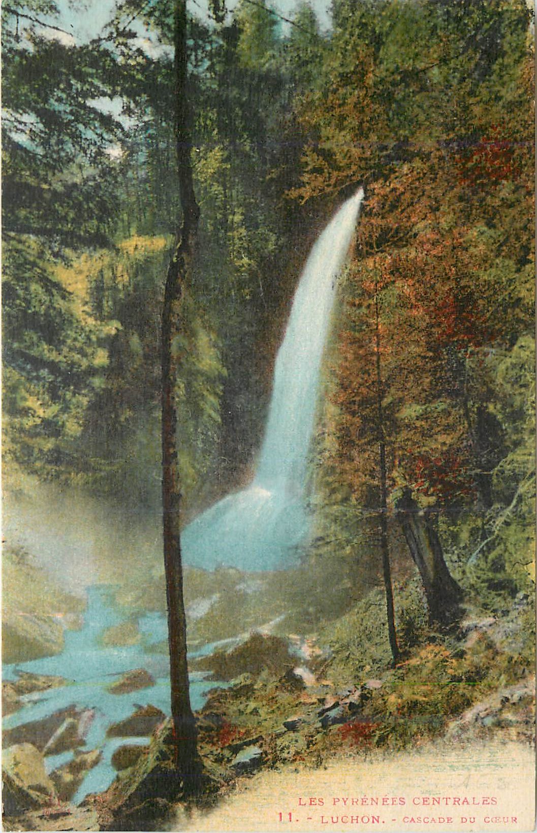 CPA Luchon Les Pyrenees Centrales Cascade du Coeur
