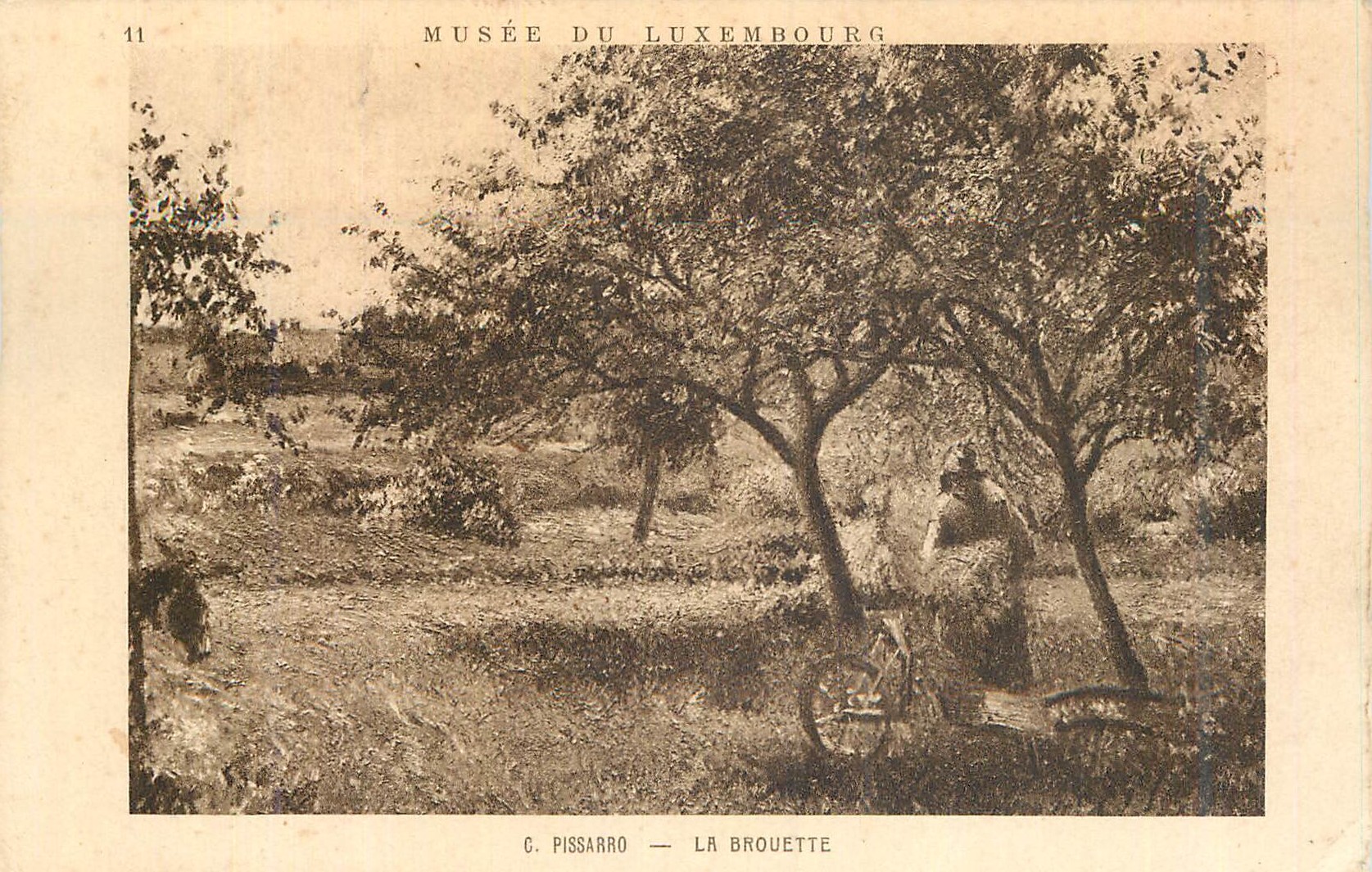 CPA Musee de Luxembourg La Brouette Pissarro
