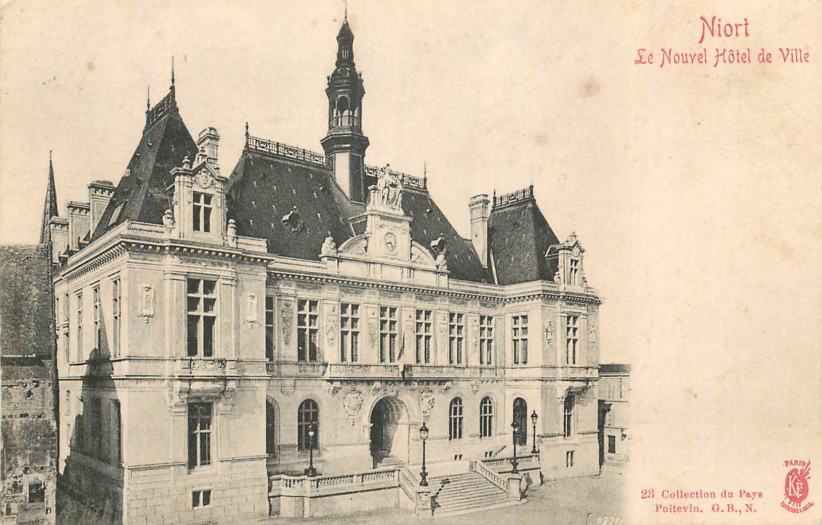 CPA Niort Le Nouvel Hotel de Ville