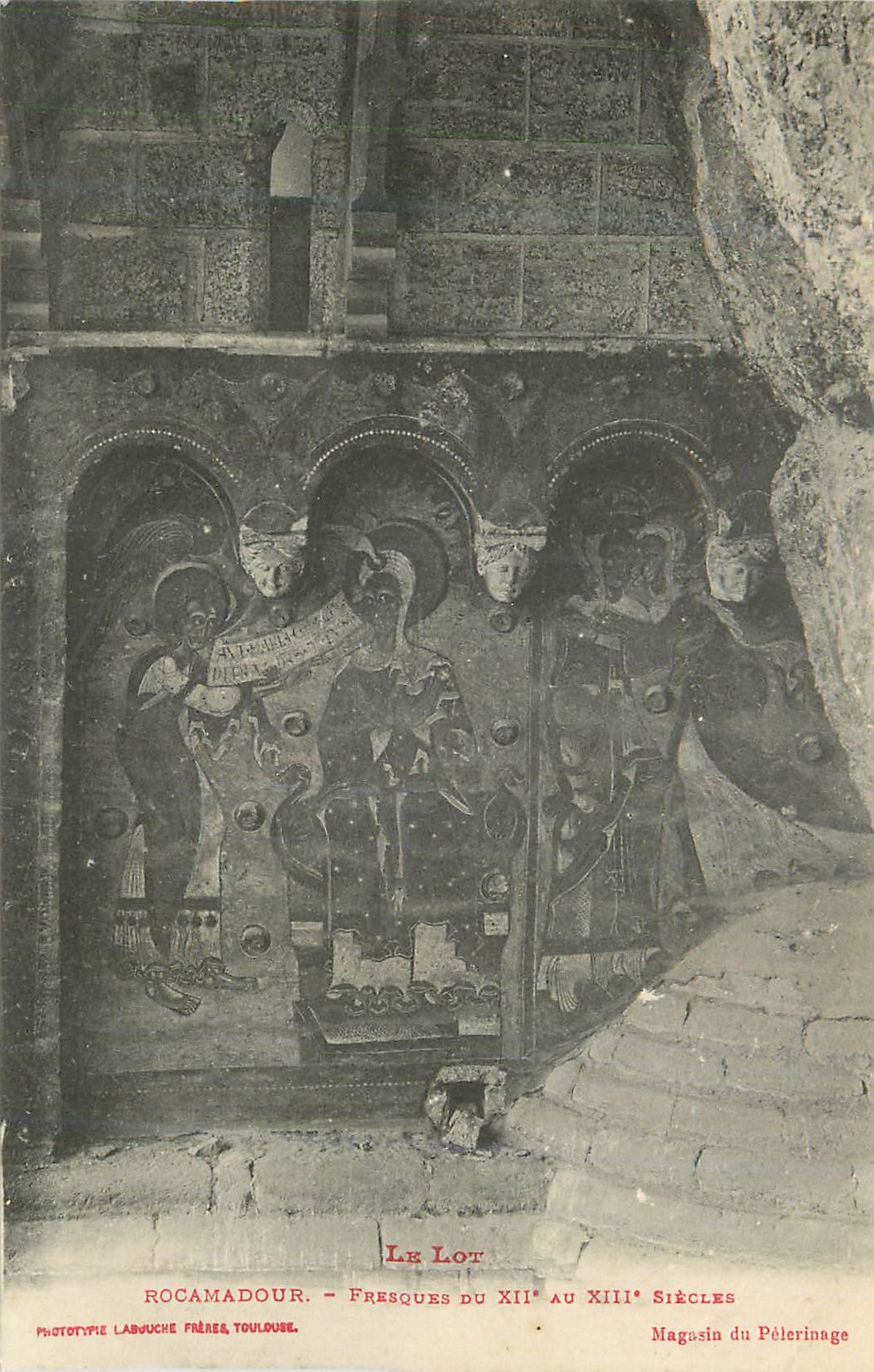 CPA Rocamadour Le Lot Fresque du XIIe au XIIIe Siecles
