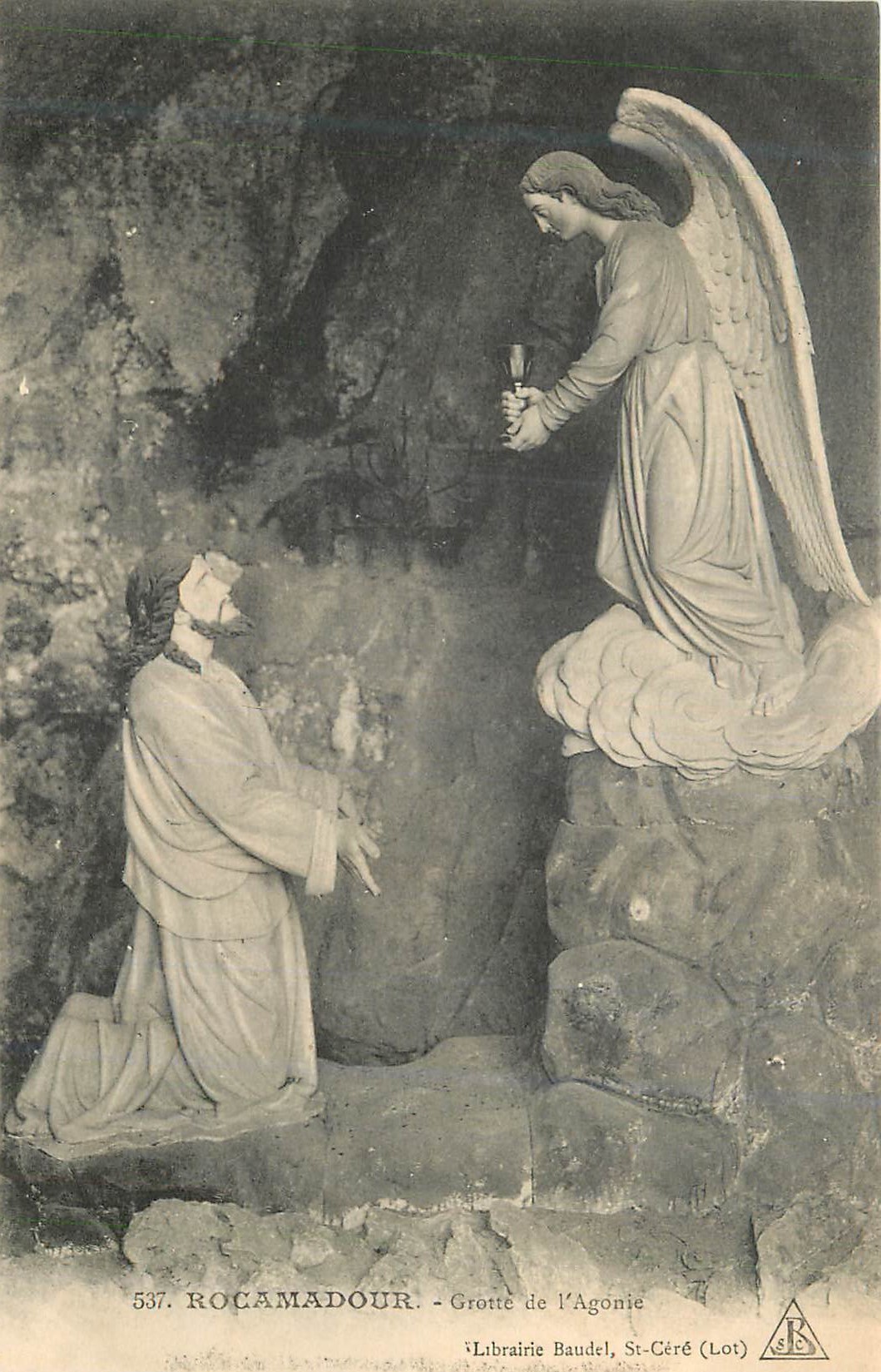 CPA Rocamadour Grotte de l'Agonie