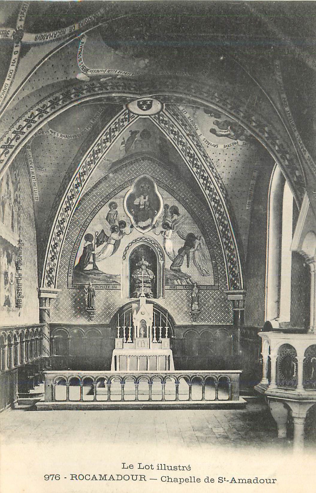 CPA Rocamadour Le Lot Illustre Chapelle de St Amadour