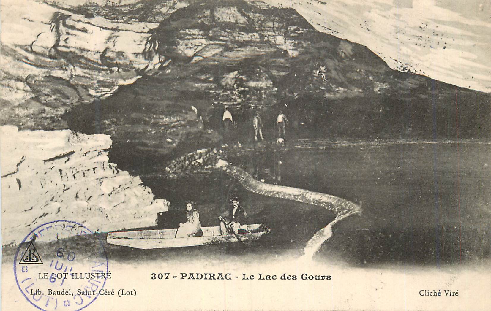 CPA Padirac Le Lot Illustre Le Lac des Gours