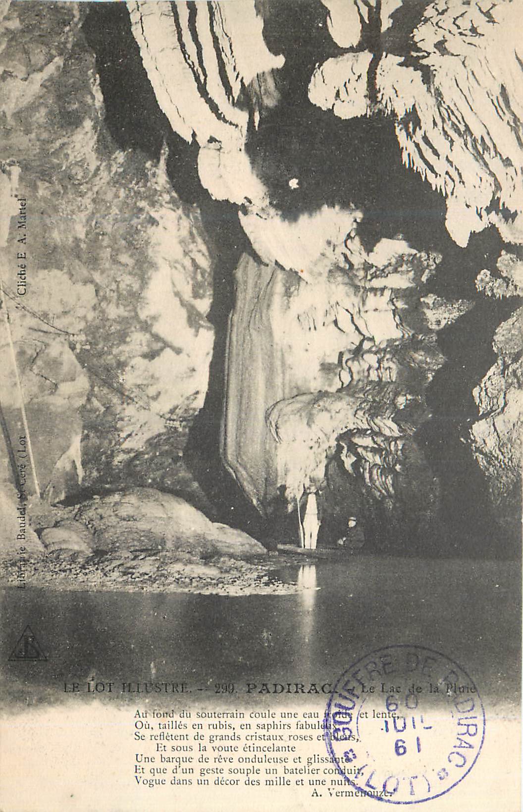 CPA Padirac Le Lot Illustre Le Lac de la Phare