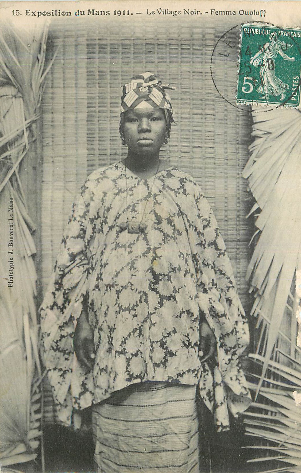 Exposition du Mans 1911 — Le Village Noir — Femme Ouoloff