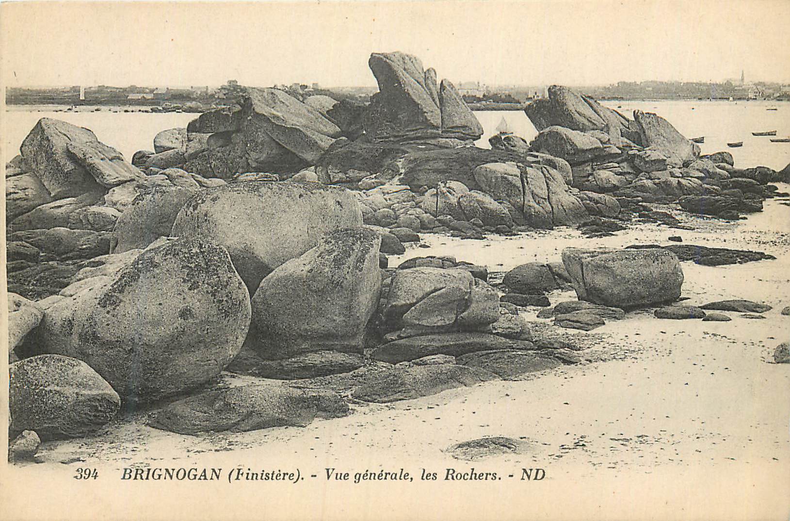 CPA Brignogan (Finistere) Vue Generale Les Rochers