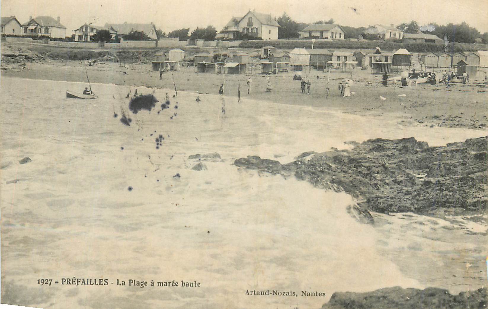 CPA Prefailles La Plage a Maree Haute