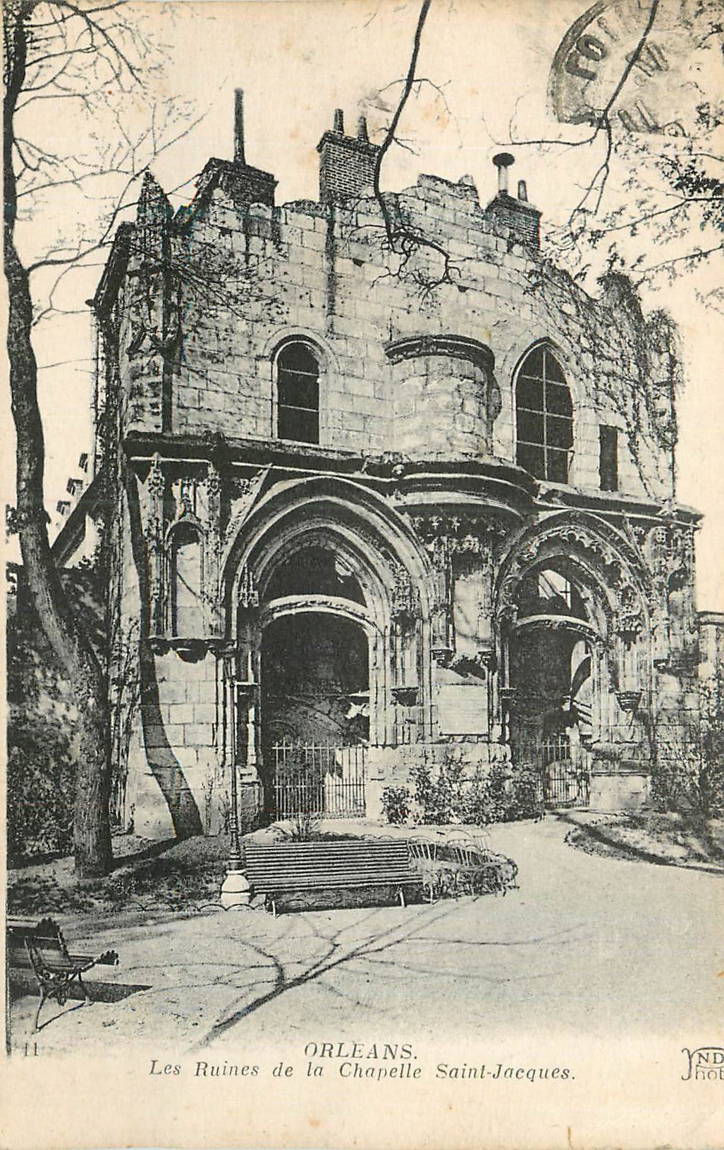 CPA Orleans Les Ruines de la Chapelle Saint Jacques
